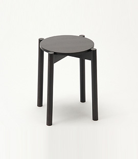 가리모쿠 KNS Castor stool plus Black,가리모쿠60
