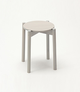 가리모쿠 KNS Castor stool plus Grain Gray,가리모쿠60