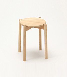 가리모쿠 KNS Castor stool plus Pure Oak,가리모쿠60